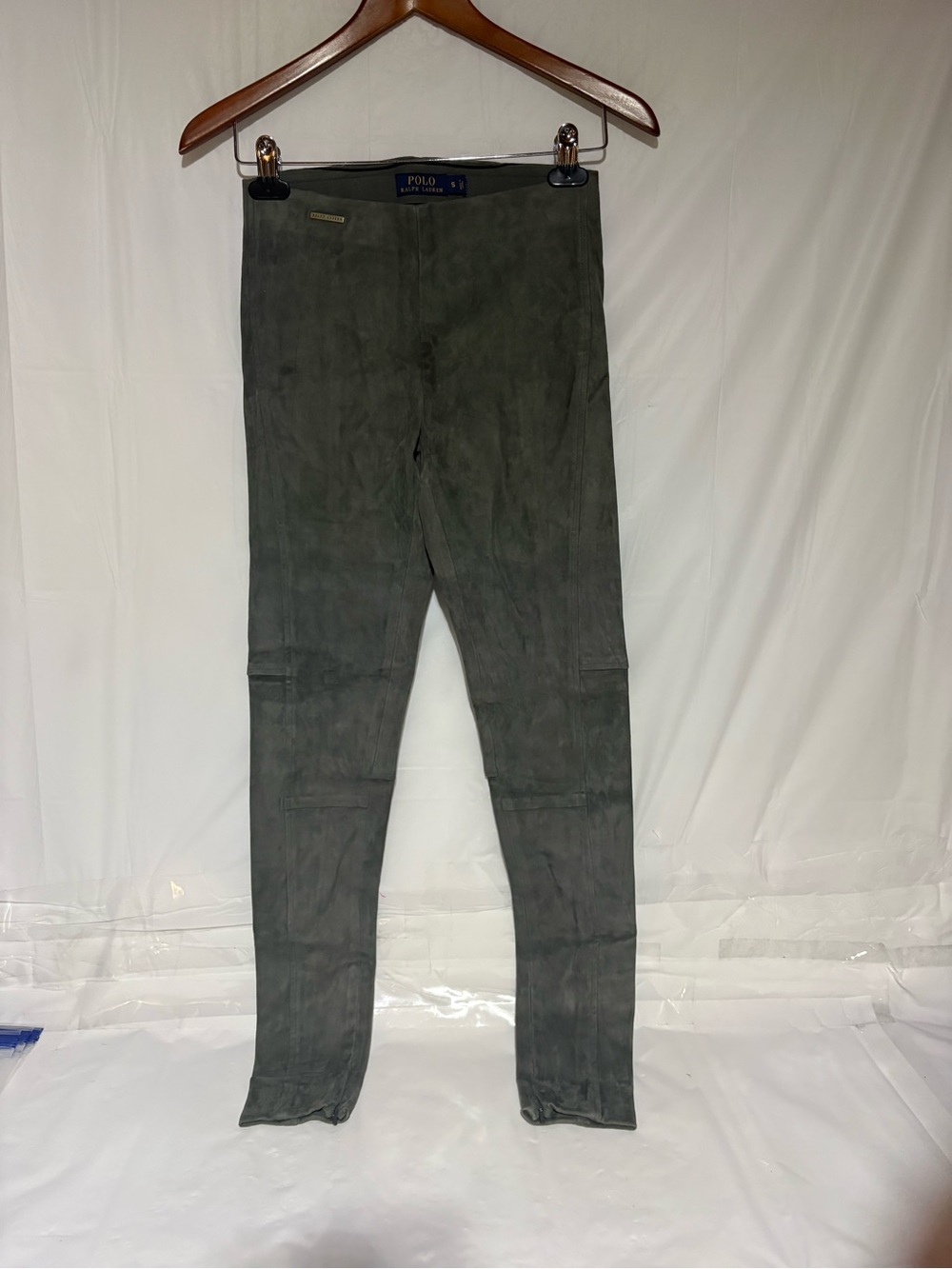 Ralph Lauren Olive Green Lamb Suede Pants NWT originally $998.00